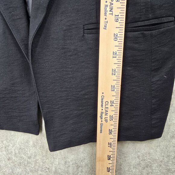 Lauren Conrad Womens Black Bell Sleeve Blazer Size 16 Rayon Blend - Picture 7 of 8